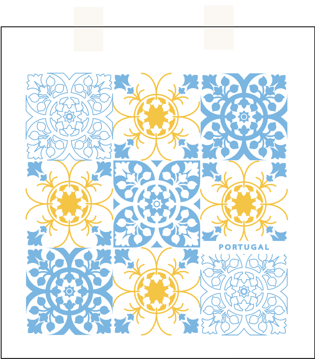 Saco de Algodão Azulejo 1